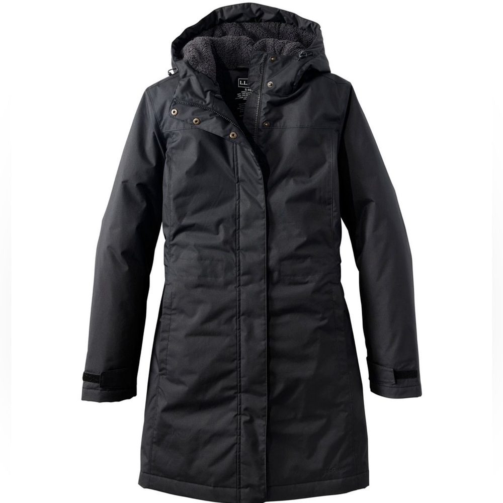 LL Bean Winter Warmer Fleece Lined Coat - Picture 10 of 12